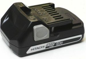 Original Hitachi Akku 18 V BSL 1825 Neubestückt mit 2,5 Ah  2500 mAh