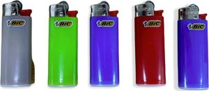 BIC Feuerzeug Mini J25 Original mit Kindersicherung 5 Stück NEU Farben Gas