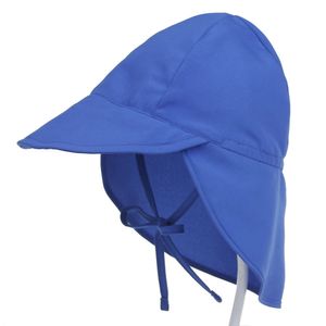 Mädchen Sonnenhut Verstellbarer Hut mit breiter Krempe Sonnenschutz UPF 50 für Baby Mädchen Jungen Säugling Kind（Blau）
