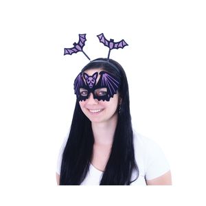 Fledermaus Stirnband mit Maske für Erwachsene