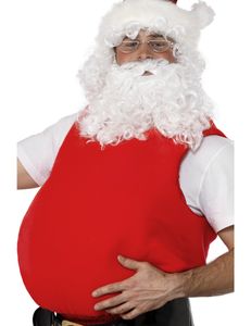 Weihnachtsmann Fatsuit Kostümzubehör rot