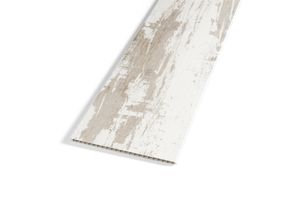 ARTENS -  PVC Wandbelag BALI - Wandverkleidung - Naturweißes abgenutztes strukturiertes Holz - L. 120 x B.16,7 cm x 6 mm (Dicke)
