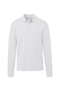 HAKRO Longsleeve-Pocket-Poloshirt Top 809, weiß, M