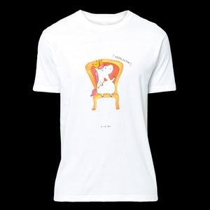 Mr. & Mrs. Panda Größe S T-Shirt Einhorn Prinzessin - Weiß - Geschenk, Nachthemd, Geburtstag, Einhorn Deko, Einhörner, Lustiges T-Shirt, Geburstag, Geburtstagsgeschenk