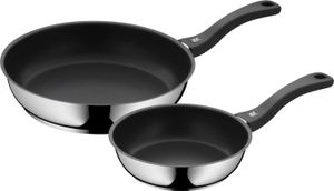 WMF Devil Pfannenset 2-teilig, Bratpfanne 28 cm + 20 cm, Pfanne Induktion, Cromargan Edelstahl beschichtet, Kunststoffgriff WMF Devil Pfannenset 2-teilig, Bratpfanne 28 cm + 20 cm, Pfanne Induktion, Cromargan Edelstahl beschichtet, Kunststoffgriff