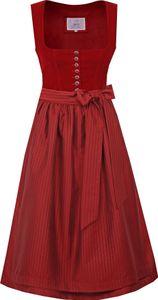 MarJo Trachten Dirndl "Nussdorf" 921070 | 70 cm - Kirsche Größe: 38