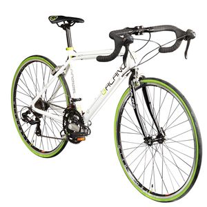 Galano Vuelta STI Rennrad 140 - 155 cm Road Bike Jugendliche Erwachsene Jugendrad 26 Zoll 14 Gänge, Farbe:weiß/grün, Rahmengröße:44 cm