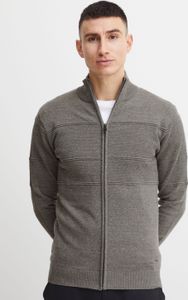 11 Project PRYannik Herren Strickjacke Cardigan Feinstrick mit Stehkragen und Reißverschluss