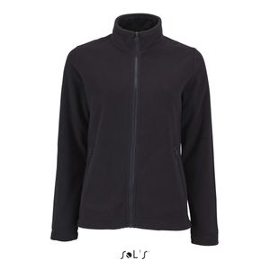 Damen Plain Fleece Jacke Norman - Farbe: Black - Größe: L