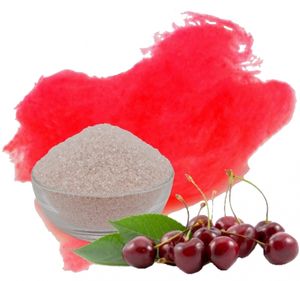 Zuckerwatte Zucker mit Geschmack Kirsche Rot farbiger Aromazucker 100g für die Zuckerwattemaschine