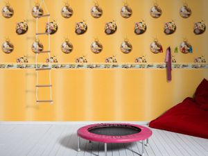 A.S. Création Papiertapete Kids best Friends, Mustertapete Biene Maya, beige, gelb 10,05 m x 0,53 m, 941861, 94186-1