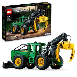 LEGO Technic John Deere 948L-II Skidder Set, großes 1.492-teiliges Baufahrzeug-Spielzeug mit pneumatischen Funktionen und 4-Rad-Antrieb, Modellbaukasten für Technikbegeisterte, Geschenkidee 42157