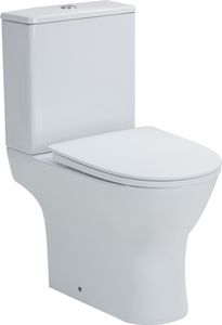 WC-Kombination Set Paros Tiefspüler ohne Spülrand weiß glänzend mit WC-Sitz 1271849 WC-Kombination Set Paros Tiefspüler ohne Spülrand weiß glänzend mit WC-Sitz 1271849