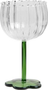 HOMLA PIEDE geriffeltes Glas mit geradem Fuß 0,17 l