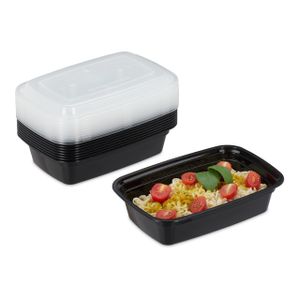 relaxdays 10er Set Meal Prep Boxen 1 Fach