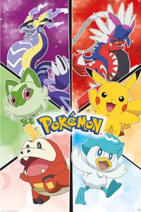 Pokemon - Scarlet & Violet - Anime Spiel Poster - Größe 61x91,5 cm