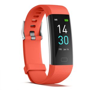 S5 Sportovní chytré hodinky pro muže Ženy Monitor srdečního tepu Fitness Tracker s dlouhou životností baterie Vodotěsné pro Android iPhone, Orange