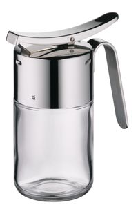 WMF Barista Sirup-/ Honigspender 240ml, Glas, Cromargan Edelstahl poliert, spülmaschinengeignet