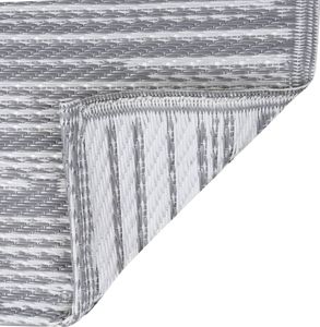 vidaXL Outdoor-Teppich Grau 160x230 cm PP