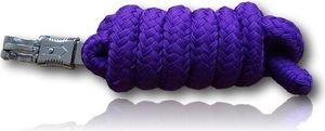 Führstrick mit Panikhaken für Pferd - Anbindestrick in verschiedenen stylischen Designs, Länge 2m, Farbe lila
