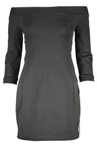 Calvin Klein Damen Kleid Freizeitkleid Abendkleid Markenkleid, Langarm  , Größe:XS, Farbe:schwarz (bae)