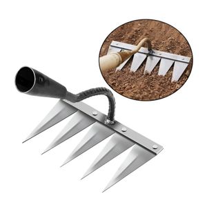 Záhradnícke hrable na odstraňovanie buriny – kovový nadstavec na rukoväť (5 oceľových zubov) - PRONGSPRO