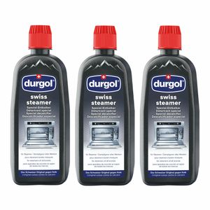 Durgol Swiss Steamer Spezial-Entkalker für hochwertige Steamer und Dampfgarer flüssig, 3er Set, 3 x 500 ml