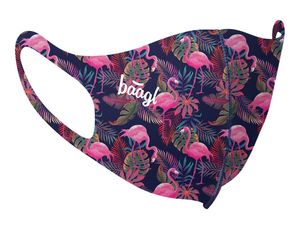 Mund und Nasenschutz Waschbar mit Flamingo Motiv, Mundschutz Maske für Kinder Mädchen, Schutzmaske Stoffmaske (Flamingo - Kinder)