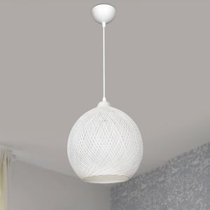 Hängelampe Lisburn Lampe Schlafzimmer 1 x E27 Pendelleuchte Modern Hängeleuchte Weiß