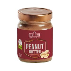 Peanut Butter, Erdnussbutter (vegan) mit 95% Erdnüssen, 360g, Sisinni Premium Creams