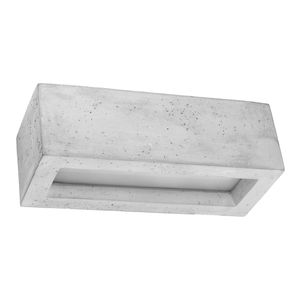 Wandleuchte VEGA 30 beton L:30cm, B:12cm, H: 10cm, E27/40W, dimmbar