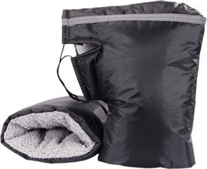 Handwärmer – Schwarz – Extra gepolsterte Fahrradhandschuhe – Geeignet für Fahrräder, Motorräder und Roller – Handwärmer – Fahrradmuffs – Rollerhandschuhe