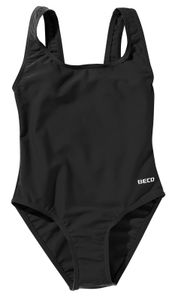 BECO Mädchen Kinder Badeanzug Schwimmanzug Einteiler Größe 176 schwarz