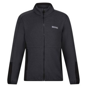 Regatta - "Highton IV" Fleecejacke Durchgehender Reißverschluss für Kinder RG8915 (158) (Mittelgrau/Schwarz)