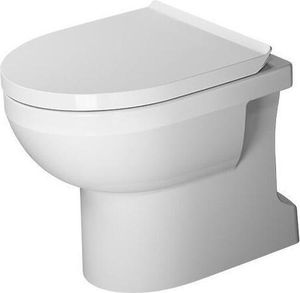 Duravit Stand-WC BASIC RIMLESS DURASTYLE tief, 365 x 560 mm, Abgang senkrecht weiß