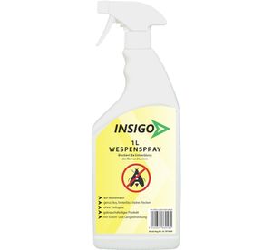 INSIGO 1L Anti Wespen Spray Mittel Schutz gegen Nest Abwehr Bekämpfung EX Gift Ungeziefer