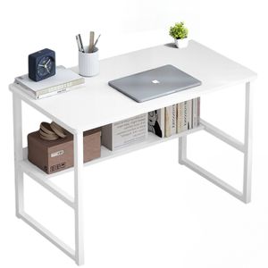 Biurko Komputerowe Stolik Loft Białe Młodzieżowe Z Półką Nowoczesne 100 Cm Biurko Komputerowe Stolik Loft Białe Młodzieżowe Z Półką Nowoczesne 100 Cm