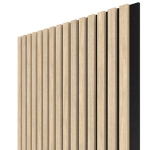 WALL CONCEPT akustický panel Dub šedý, filc + MDF, 2750x615x21 mm, 1,69 m2