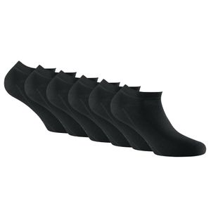 Rohner Basic Unisex Sneaker Socken, 6er Pack - Invisible Sneakers Schwarz 39-42 (5.5-8 UK)