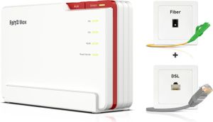 Fritz! AVM Box 5690 Pro, Premium Modem Router WLAN 7 Tri-Band (2.4GHz, 5GHz, 6GHz) bis zu 18.500 Mbit/s, für FTTC E/VDSL, ADSL und Glasfaser mit ONT, 1x Wan 2,5 GB, 4X LAN, Zigbee, Mesh