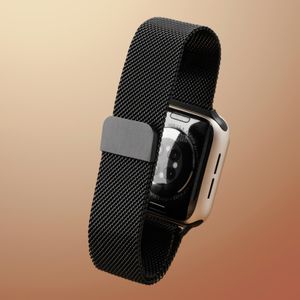 PRECORN Ersatzarmband schwarz mit Magnet Kompatibel mit Apple Watch 38mm 40mm 41mm Metall Armband mit Magnet kompatibel mit Watch Serie 8/7/6/5/4/3/2/1/Apple Watch SE