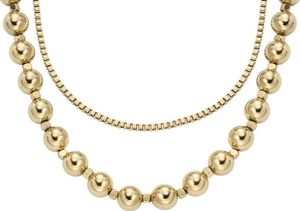 Fossil JA7248710 Damen Collier Messing Gold 46 cm