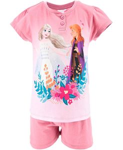 Schlafanzug kurz Disney Frozen Elsa & Anna Altrosa 98 cm