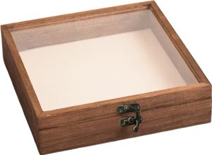 Gut sichtbare Schaubox, große Insekten-Schattenbox, Holzkonstruktion, mehrere Größen, glatte Kanten, Schaukasten zur Aufbewahrung von Insektenproben Gut sichtbare Schaubox, große Insekten-Schattenbox, Holzkonstruktion, mehrere Größen, glatte Kanten, Schaukasten zur Aufbewahrung von Insektenproben