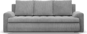 Sofa 3-Sitzer  mit Schlaffunktion, Cord - Grau