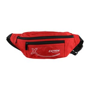 Bag Street Gürteltasche Bauchtasche Hüfttasche Waistbag 2472, Farbe:Rot