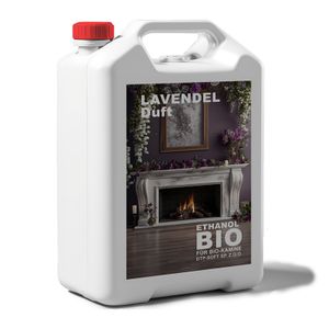 5 Liter Bioethanol LAVENDELDUFT Premium 100% für Bio Alkohol für Kamin 5L