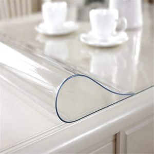 Transparent PVC Tischdecke Tischschutz hochwertig Tischfolie Tischabdeckung glasklar abwaschbar wasserdicht 80x120