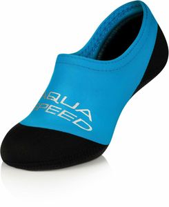 AQUA SPEED Neoprensocken Schwimmsocken Surfschuhe Socken neopren 34/35 blau/schwarz