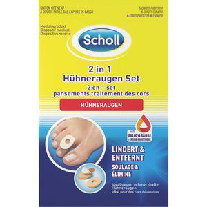 Scholl 2in1 Hühneraugen Set 1 Stück